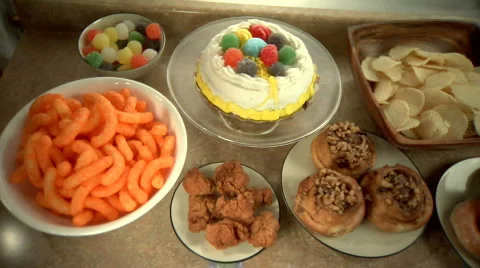 Junk Food 스톡 동영상 376464