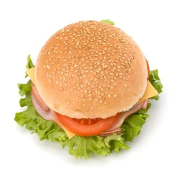 Junk food hamburger Stock Photos