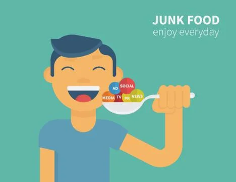 Junk food Stock-Illustration