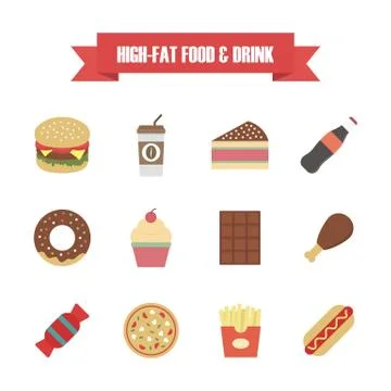 Junk food Illustrazione stock