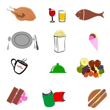 Junk food Stock Illustration
