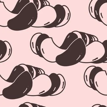 Junk Food Seamless Pattern Stock Illustration