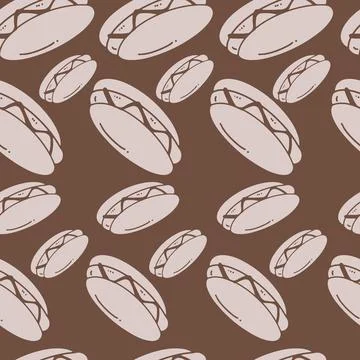 Junk Food Seamless Pattern Stock Illustration