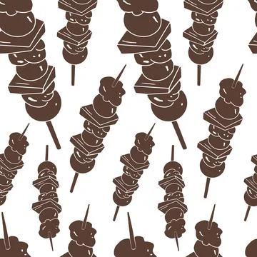 Junk Food Seamless Pattern Stock Illustration