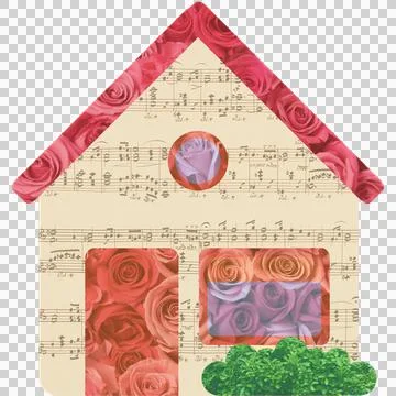 Junk Journal House Illustrazione stock