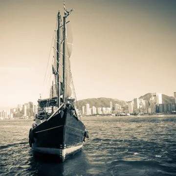 Junk ship 写真素材