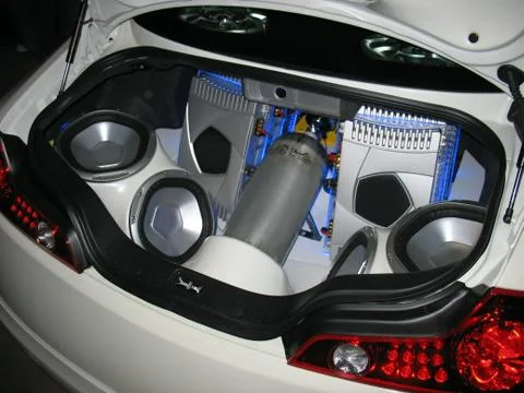 Junk in the trunk Stock Photos