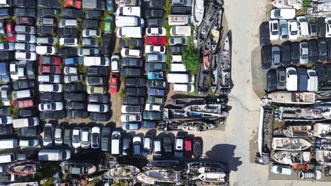 Junk yard Stock Footage 289094734