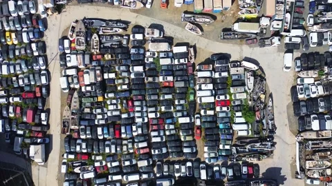 Junk yard Stock Footage 289094767