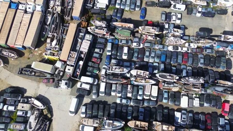 Junk yard Stock Footage 289094780