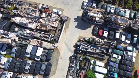 Junk yard Stock Footage 289094795