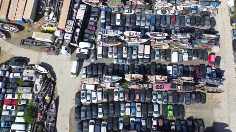 Junk yard Stock Footage 289094981