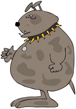 Junkyard dog Stock Illustration