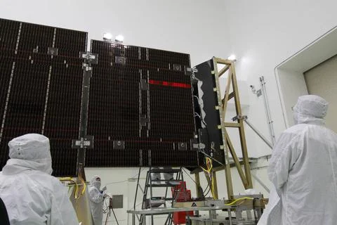 JUNO - Solar Array Continuity Testing Copyright: xpiemagsx piemagsspace-89... Stock Photos