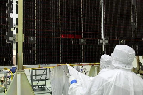 JUNO - Solar Array Continuity Testing Copyright: xpiemagsx piemagsspace-89... Foto stock