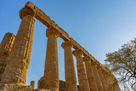 Juno Temple in the Valley of the Temples Stock Photos