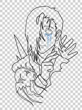Junpei line art 스톡 일러스트