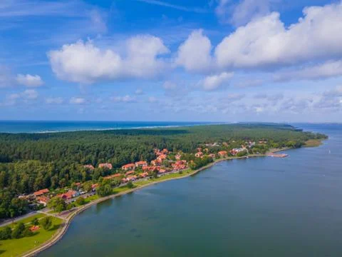 Juodkrante fisherman village in Curonian spit, Lithuania Stock Photos