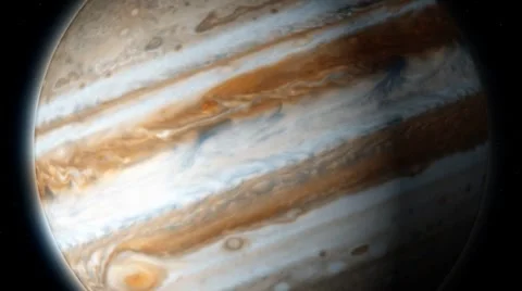 Jupiter 360 rotation (loops) HD Stock Footage 6523943