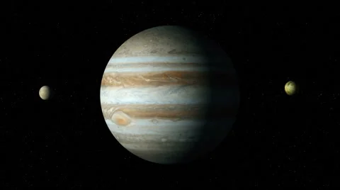 Jupiter and moons Stock Footage 44958906