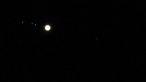 Jupiter and moons Stock Footage 213809843