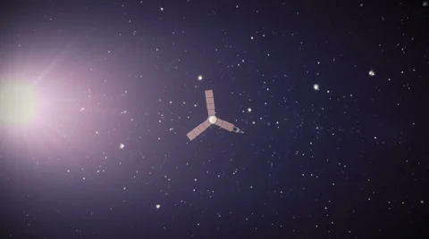 Jupiter and satellite juno Stock Footage 44958354