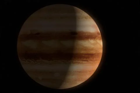 Jupiter and stars Stock Illustration