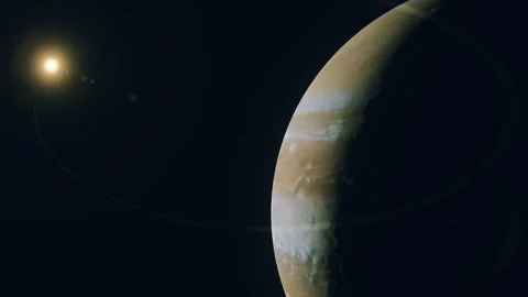 Jupiter and Sun Video stock 247587158