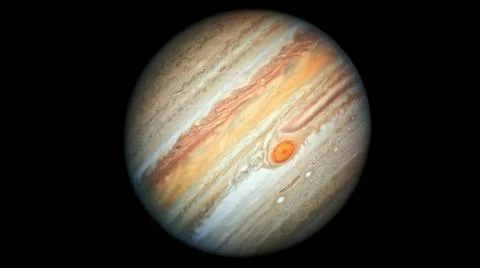 Jupiter with the Big Red Spot. Elements of this image were furnished by NASA Stock Photos