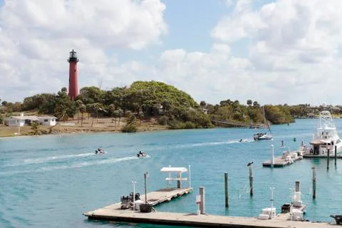Jupiter Florida Inlet Stock-Fotos