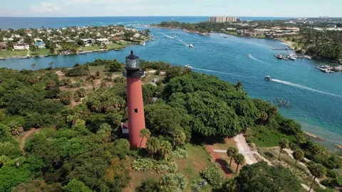 Jupiter Florida Lighthouse, 4k 库存影片 263461574