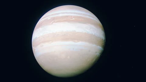 Jupiter The Gas Giant Video stock 247587284