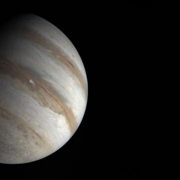 Jupiter. The largest planet of the solar system. Gas giant planet. Stock Photos
