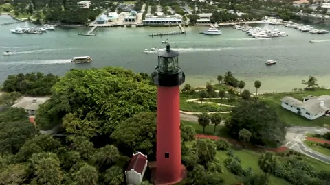 Jupiter Lighthouse, Florida Stock Footage