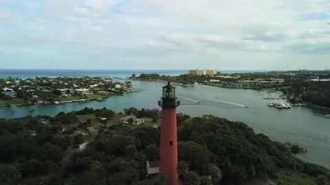 Jupiter Lighthouse, Florida Stock Footage 146873509
