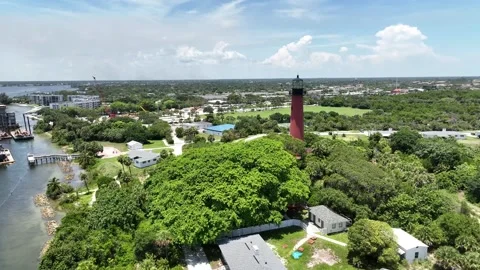 Jupiter Lighthouse Jupiter, Florida Stock Footage 245443311