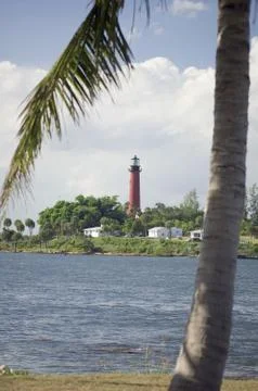 Jupiter lighthouse palm beach county florida Stock Photos