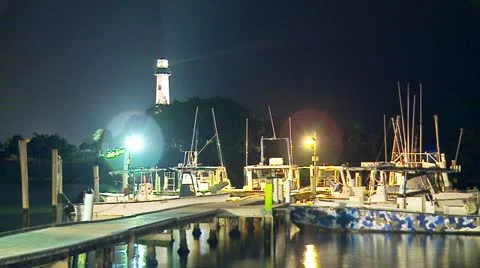 Jupiter Lighthouse Timelapse Video stock 11445514