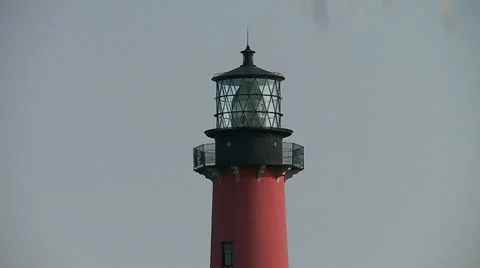 Jupiter Lighthouse Top Video stock 11445606