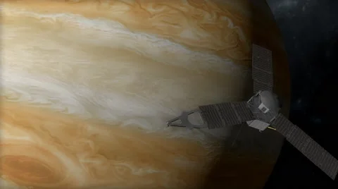 Jupiter mission, Juno spacecraft Stock Footage 67412593