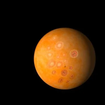 Jupiter moon io Stock Illustration