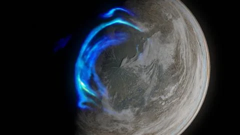 Jupiter North Pole イラスト素材