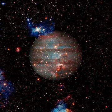 Jupiter in outer space. Elements of this image furnished by NASA Stock Photos