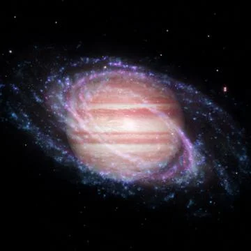 Jupiter in outer space. Elements of this image furnished by NASA 库存照片