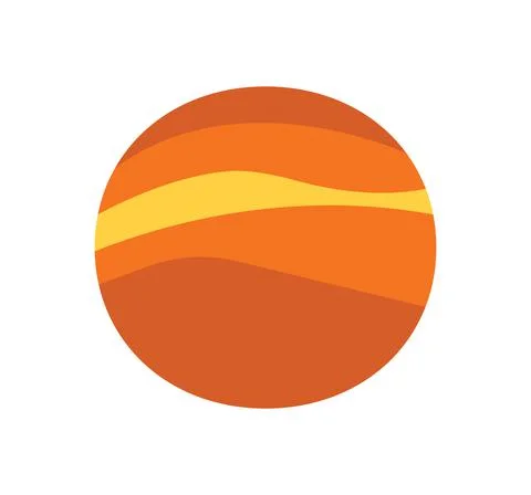 Jupiter planet icon Stock Illustration