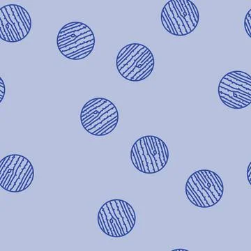 Jupiter planet line seamless pattern 스톡 일러스트