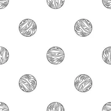 Jupiter planet pattern seamless Stock Illustration