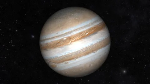 Jupiter Planet Rising 4K Loop Stock Footage 339018672