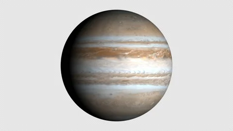 Jupiter Rotating 4k Seamless Loop With Alpha Channel 库存影片 213254565