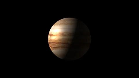 Jupiter rotating seamless loop 4K 02 動画素材 121347188